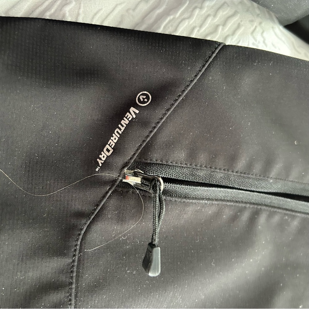 Champion black soft shell zipped fleece lined jacket windbreaker performance - Picture 2 of 6